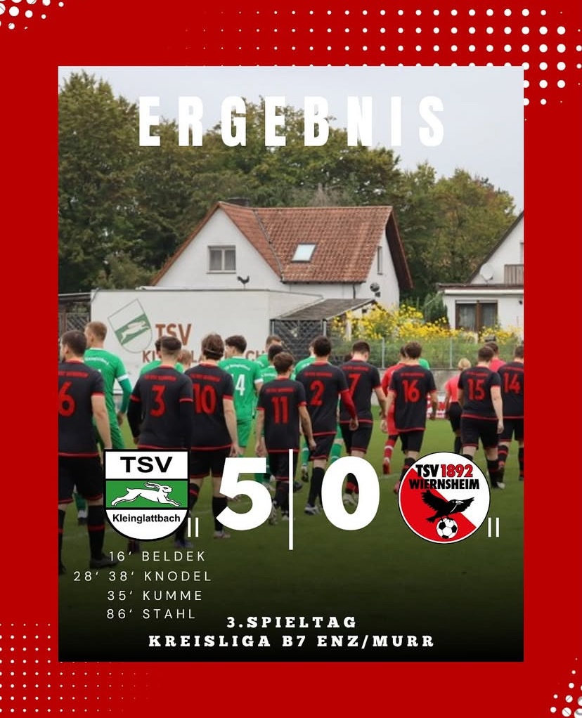 Spielbericht: TSV Kleinglattbach II 5:0 TSV Wiernsheim II 1 IMG 5474